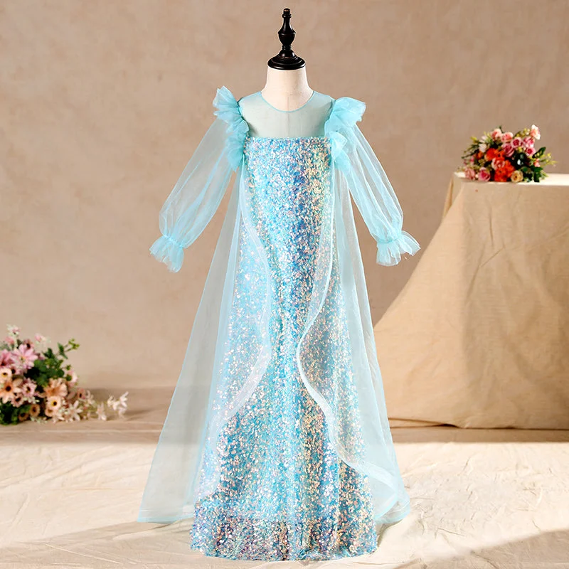 Today’s Deal Little Girl Ball Gowns Girl Elegant Pageant Gorgeous Sequins Communion Party Princess Dress