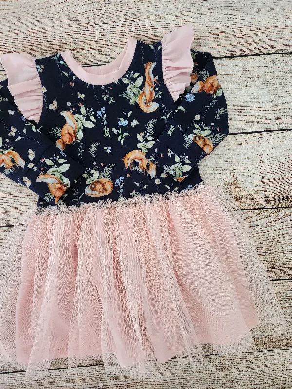 Discount Deals Spring Foxes party dress- Made to order