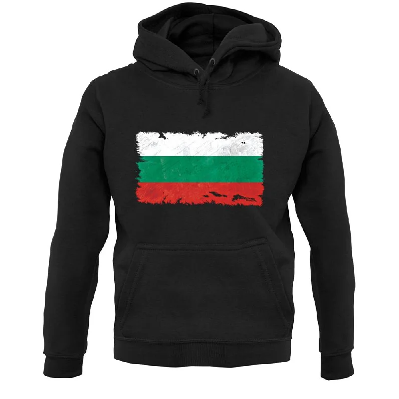 Super Sale Bulgaria Grunge Style Flag Unisex Hoodie