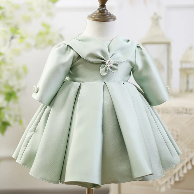 Final Markdown Girls Pageant Dresses Baby Girl Long Sleeve Beaded Fluffy Birthday Party Dresses Final Markdown Girls Pageant Dresses Baby Girl Long Sleeve Beaded Fluffy Birthday Party Dresses