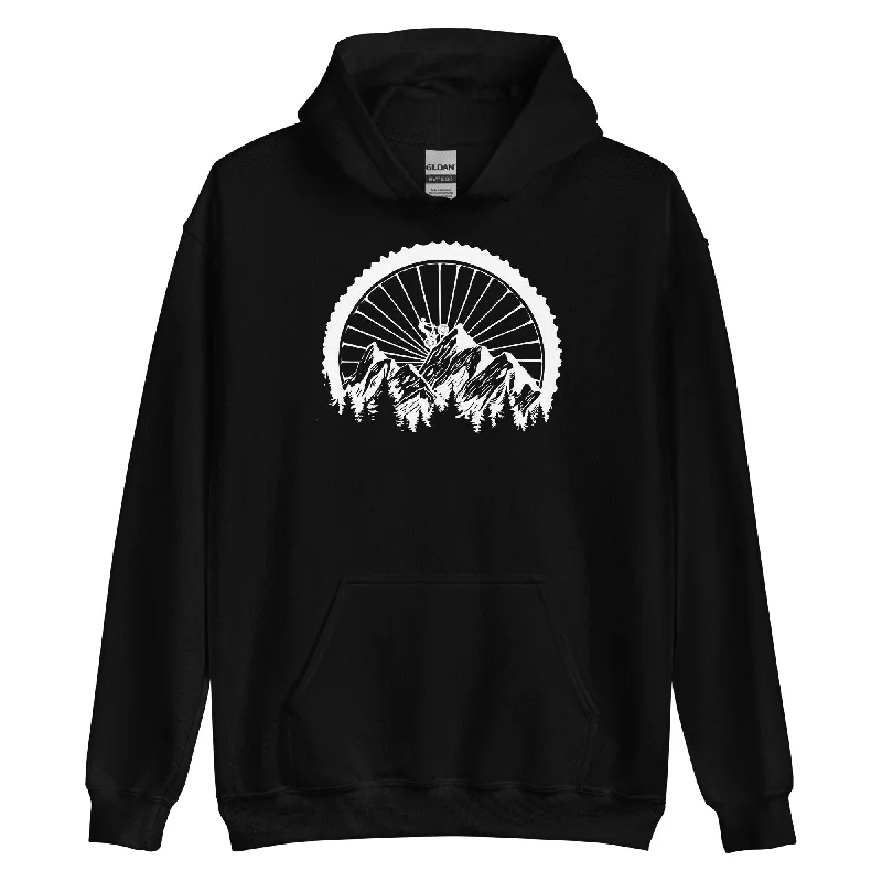 Hurry In Mountainbike Geometrisch - (M) - Unisex Hoodie