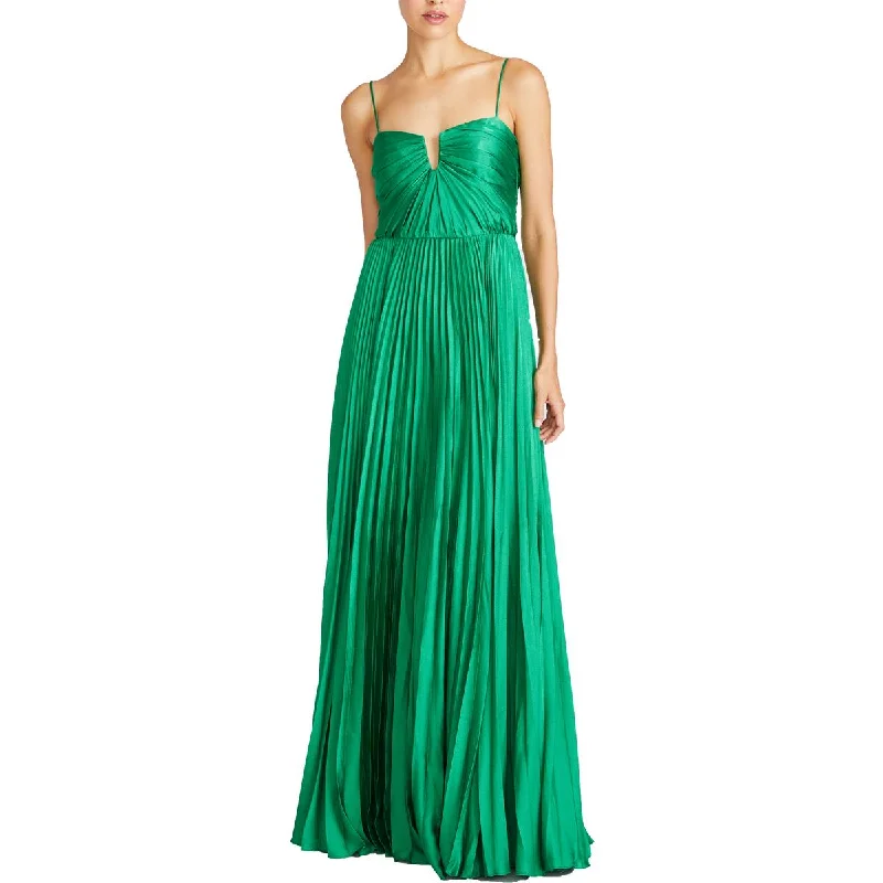 ML Monique Lhuillier Womens Satin Full Length Evening Dress