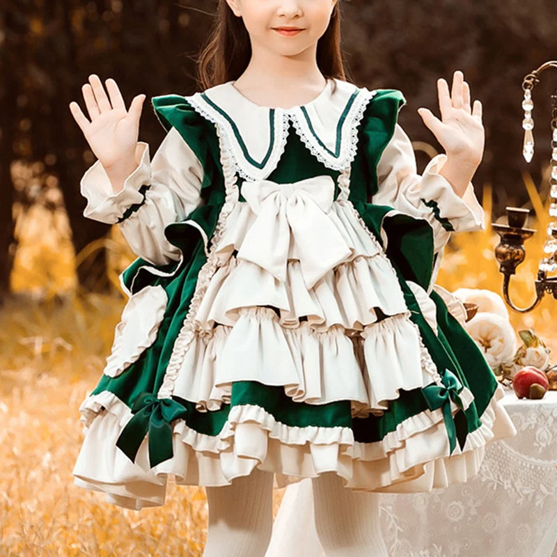 Savings Event Baby Girl Christmas Lolita Fluffy Princess Party Dress