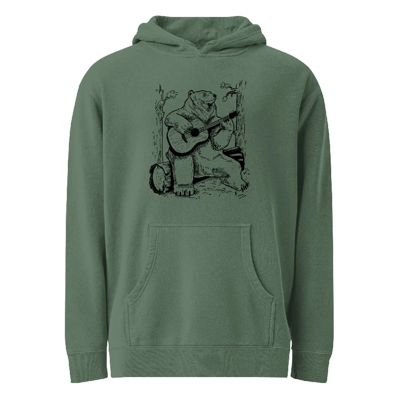 Price Fest Acoustic Guitar Bear Vintage Wash Pullover Hoodie