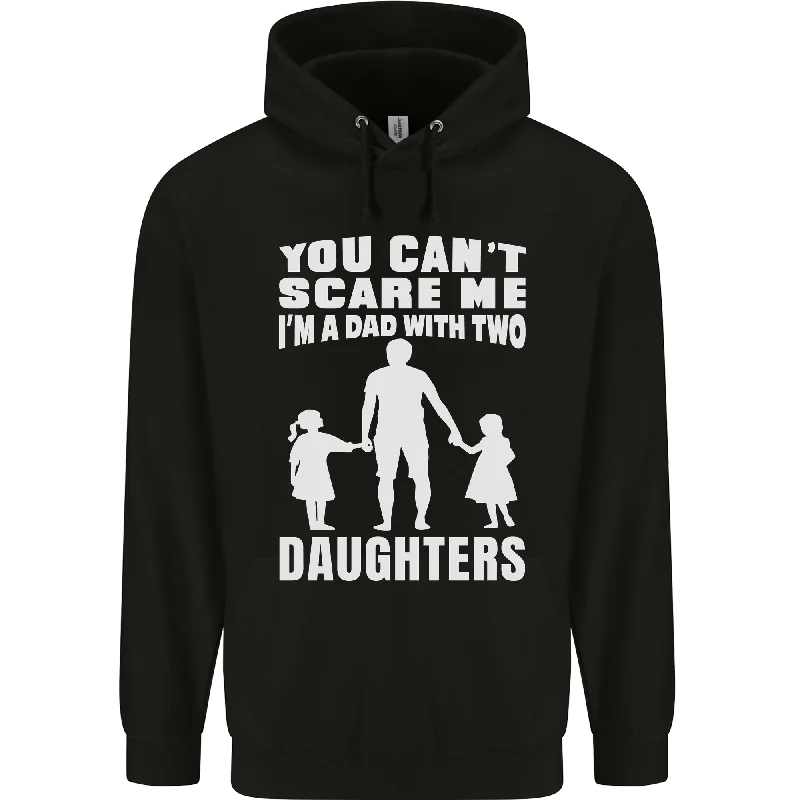 Price Smash Dad With Two Daughters Funny Fathers Day Mens 80% Cotton Hoodie