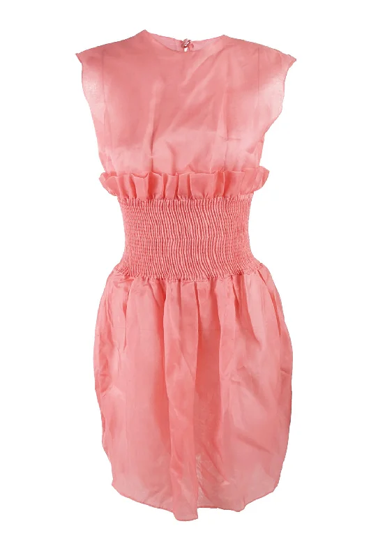 Massive Deals Emporio Armani Vintage Sheer Pink Organza Dress, 1980s