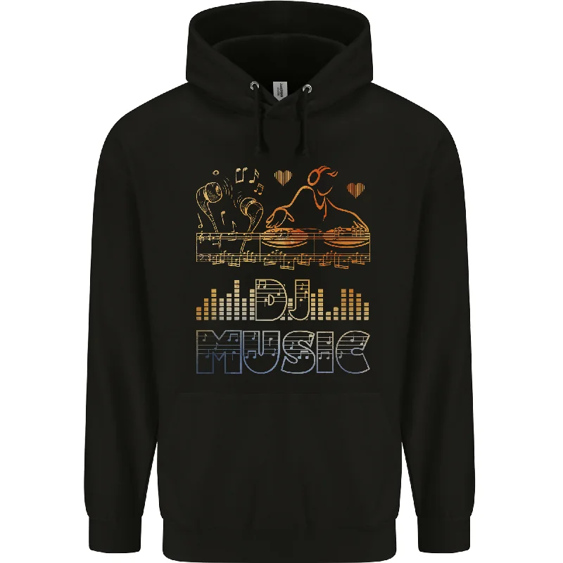 Today’s Deal DJ Music Techno Dance Rave Mens 80% Cotton Hoodie