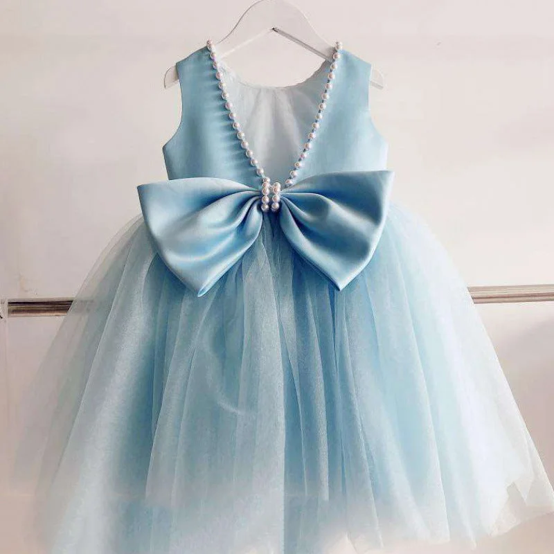 Best Bargains Baby Girl Summer Pageant Princess Dresses Girls Blue Bow Puffy Birthday Party Dress Best Bargains Baby Girl Summer Pageant Princess Dresses Girls Blue Bow Puffy Birthday Party Dress