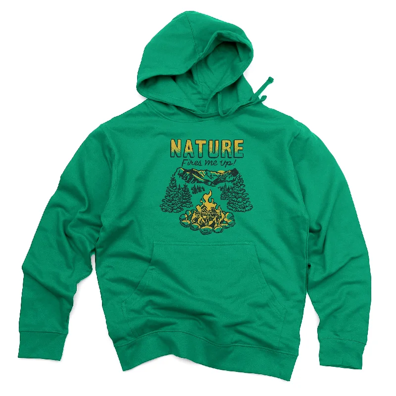 Great Deals Nature Fires Me Up Midweight Pullover Hoodie
