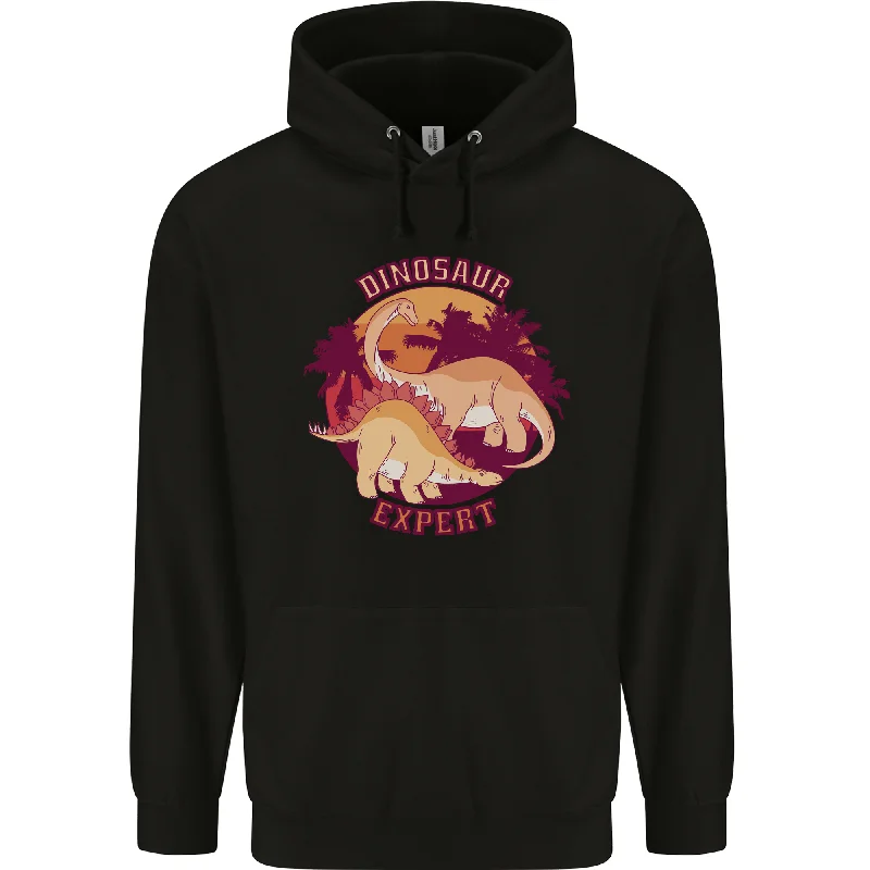 Hurry In Dinosaur Expert Mens 80% Cotton Hoodie