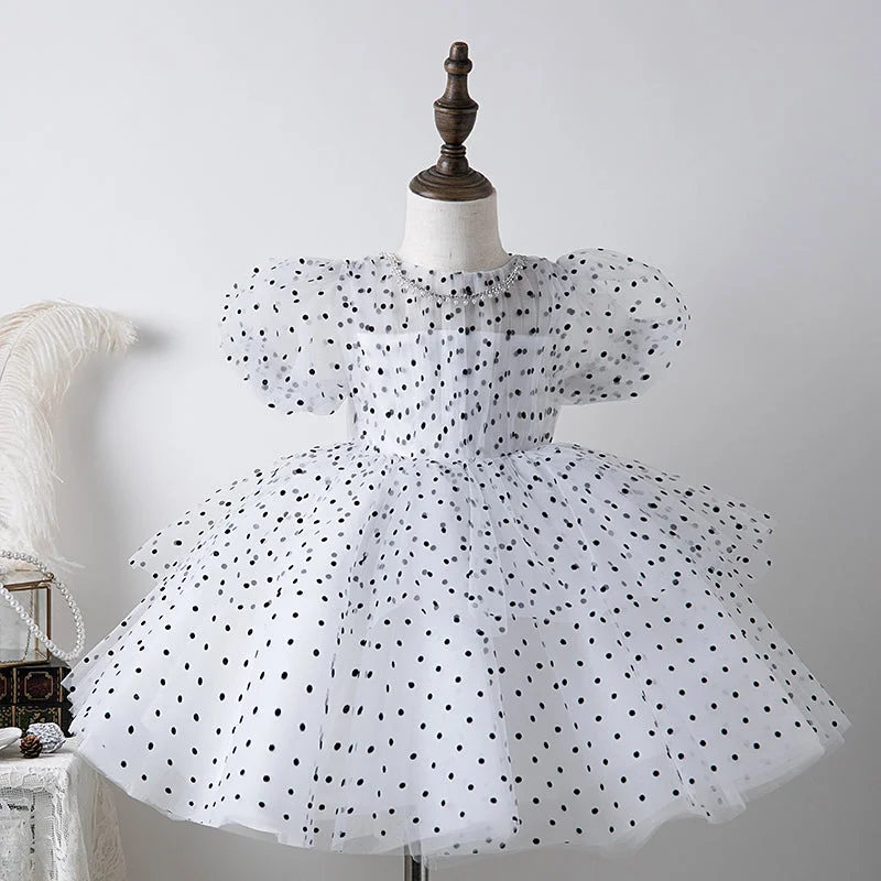 Major Savings Baby Girl Dress Toddler Prom Baptism Birthday Party Dress Polka Dot Garden Dress