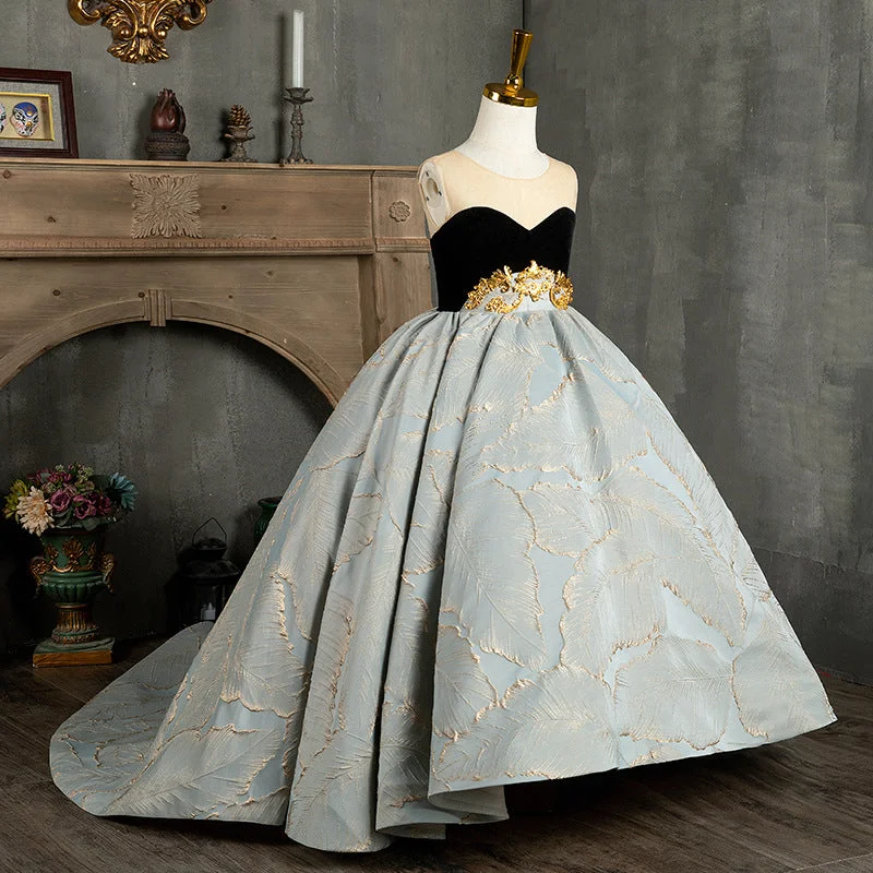 Today’s Deal Girl Pageant Princess Dresses Luxury Summer Vintage Birthday Ball Gowns
