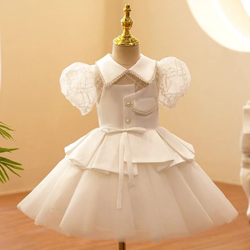 New Markdowns Baby Girl Formal Princess Dress Girl Puff Sleeve Beaded Square Neck Puffy Prom Dress New Markdowns Baby Girl Formal Princess Dress Girl Puff Sleeve Beaded Square Neck Puffy Prom Dress