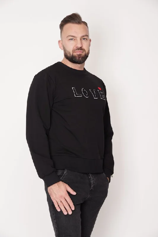 Savings Spectacular Love Sweater Black