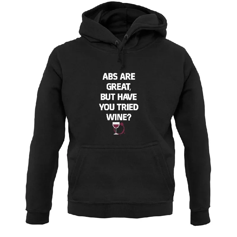 Deal Zone Abs Are Great, Wine Unisex Hoodie