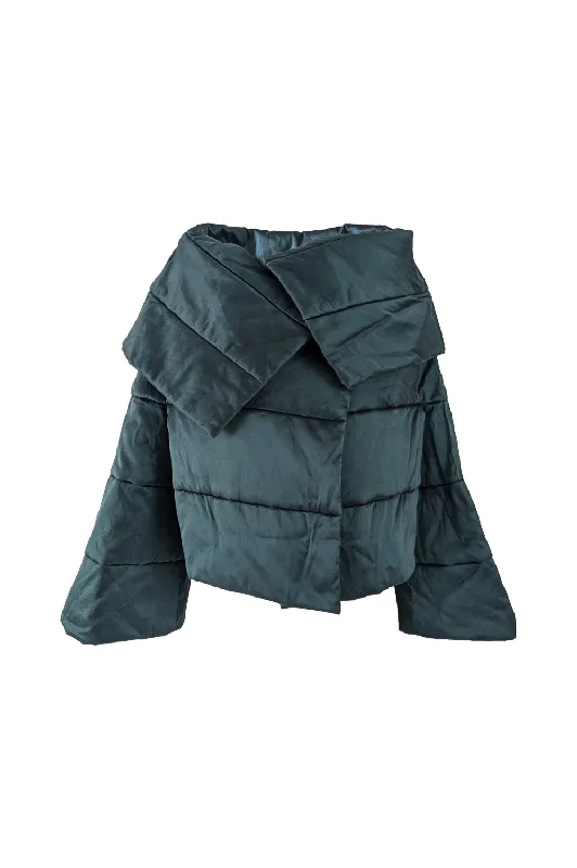 Hot Deal Plein Sud by Faycal Amor Vintage Green Architectural Coat, 1990s