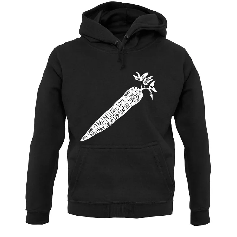 Deal Frenzy Butcher Carrot Diagram Unisex Hoodie