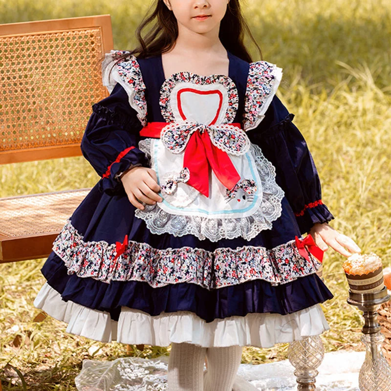 Price Cut Baby Girl Dress Toddler Autumn Lolita Lace Long Sleeve Puffy Princess Dress
