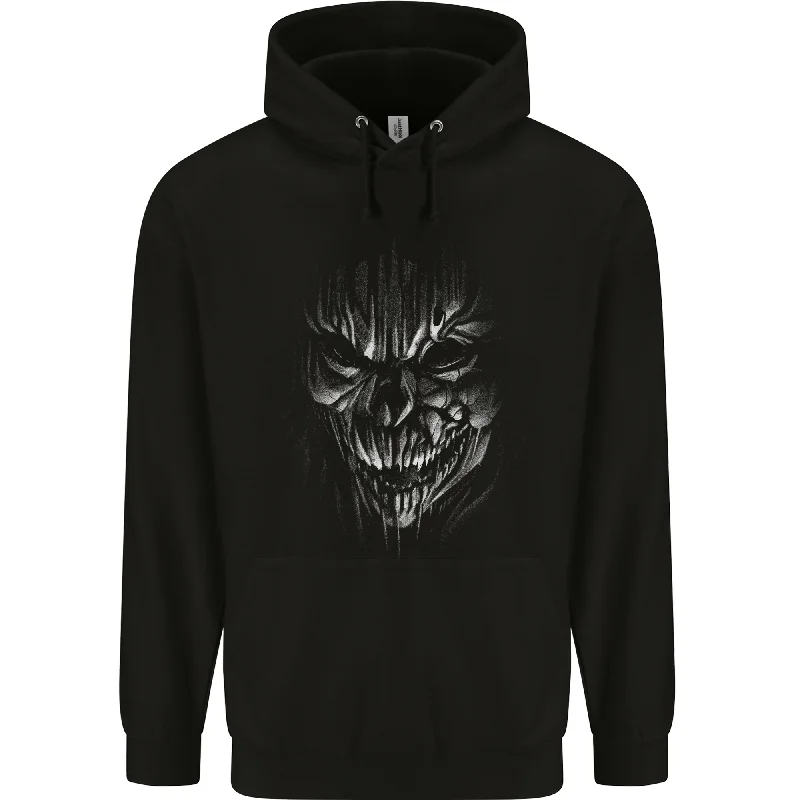 Final Markdown Demon Skull Devil Satan Grim Reaper Gothic Mens 80% Cotton Hoodie