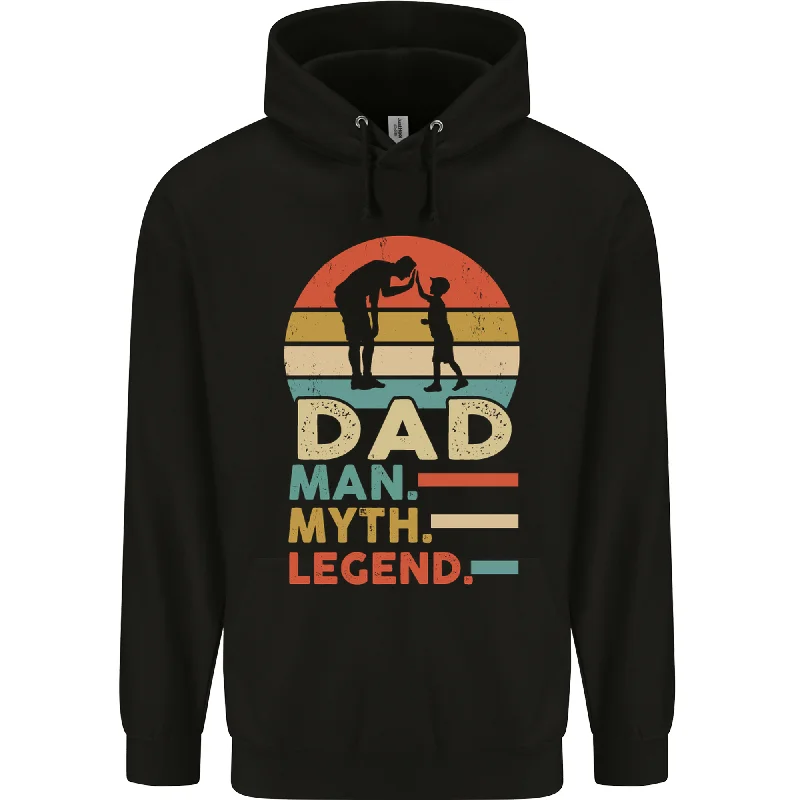 Today Only Dad Man Myth Legend Funny Fathers Day Mens 80% Cotton Hoodie