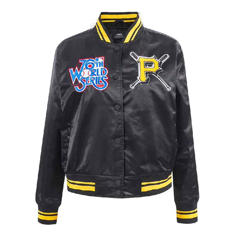 Act Now CHAMARRA DE SATÉN MLB PITTSBURGH PIRATES MASH UP PARA MUJER