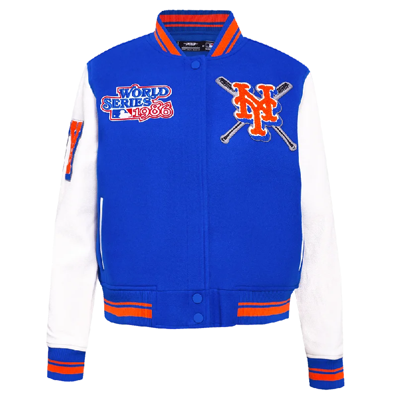 Crazy Savings CHAMARRA UNIVERSITARIA MLB NEW YORK METS MASH UP PARA MUJER