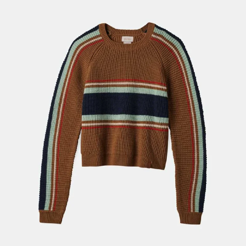 Price Reduction Racing Stripe Crew Sweater