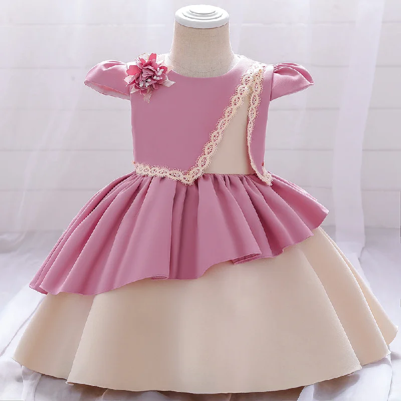 Markdowns Baby Girl Dress Toddler Summer Cute Fluffy Party Elegant Cake Communion Princess Dress