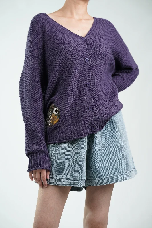 Special Price Pansy Buttoned Cardigan