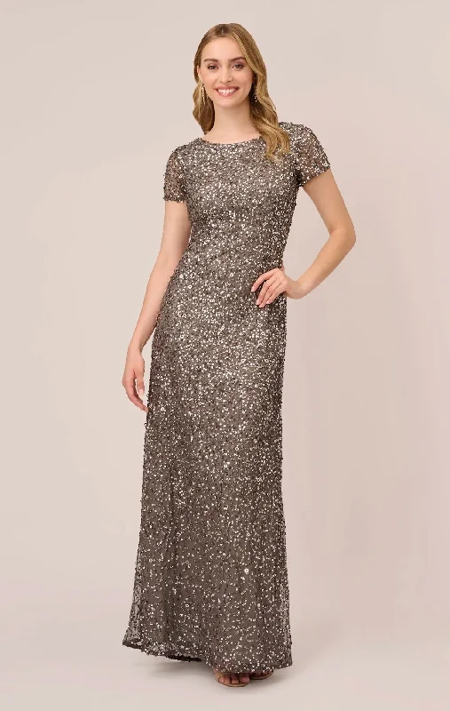 Shop and Save Scoop Back Sequin Gown