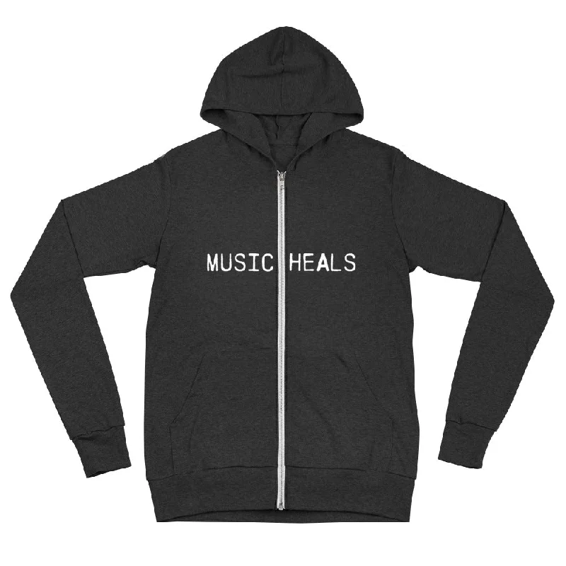 Deal Explosion SR Music Heals Zip Hoodie