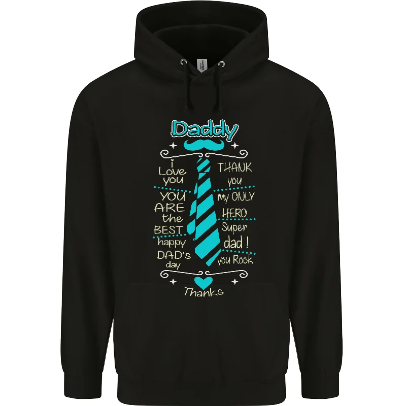 Amazing Deals Daddy Fathers Day Tie Funny Dad Mens 80% Cotton Hoodie