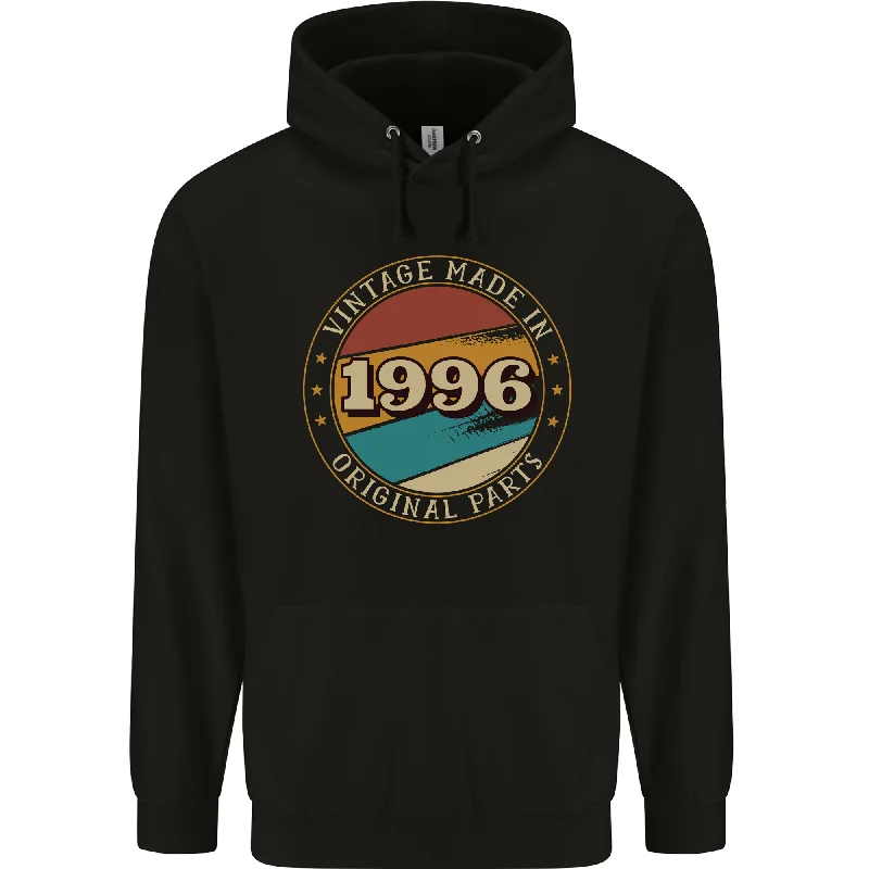 Great Deals 28th Birthday  Vintage Made In 1996 Mens 80% Cotton Hoodie