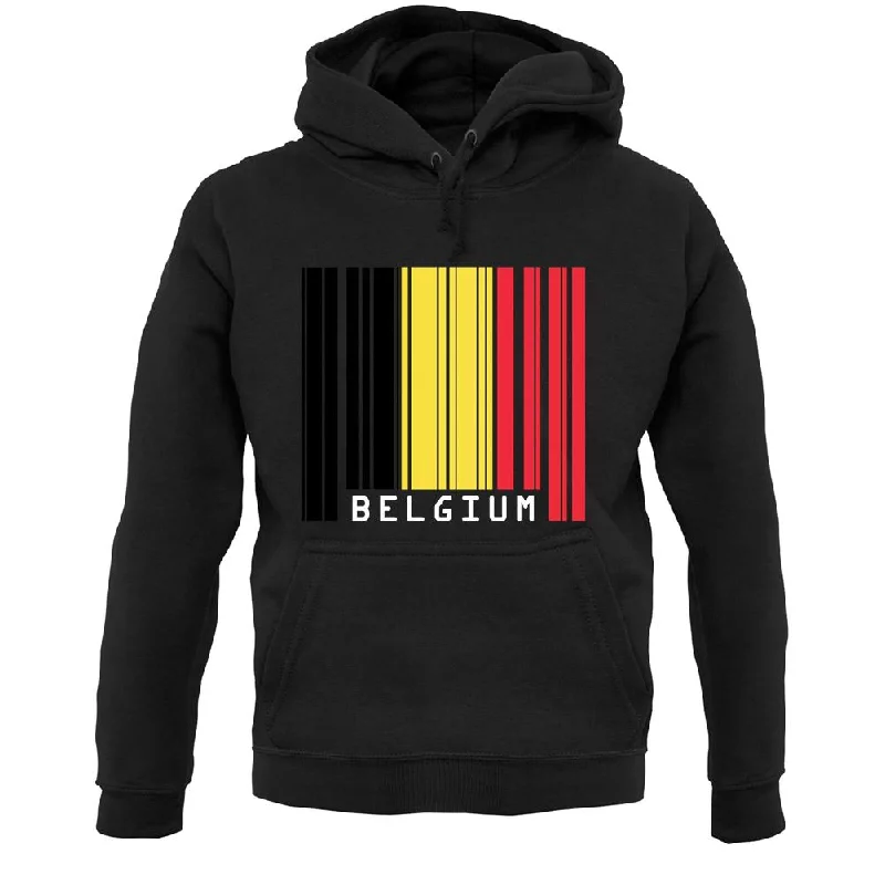 Take Advantage Belgium Barcode Style Flag Unisex Hoodie