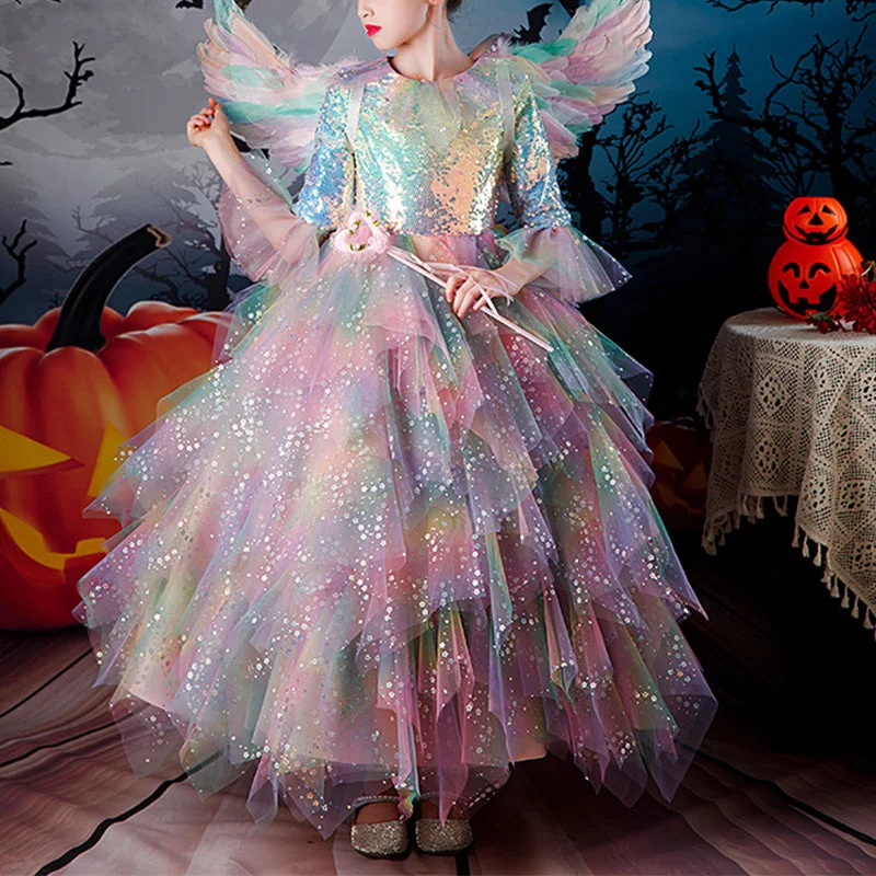 Don’t Miss Out Baby Girl Dress Children Pageant Colorful Mesh Fluffy Halloween Performance Princess Dress Don’t Miss Out Baby Girl Dress Children Pageant Colorful Mesh Fluffy Halloween Performance Princess Dress