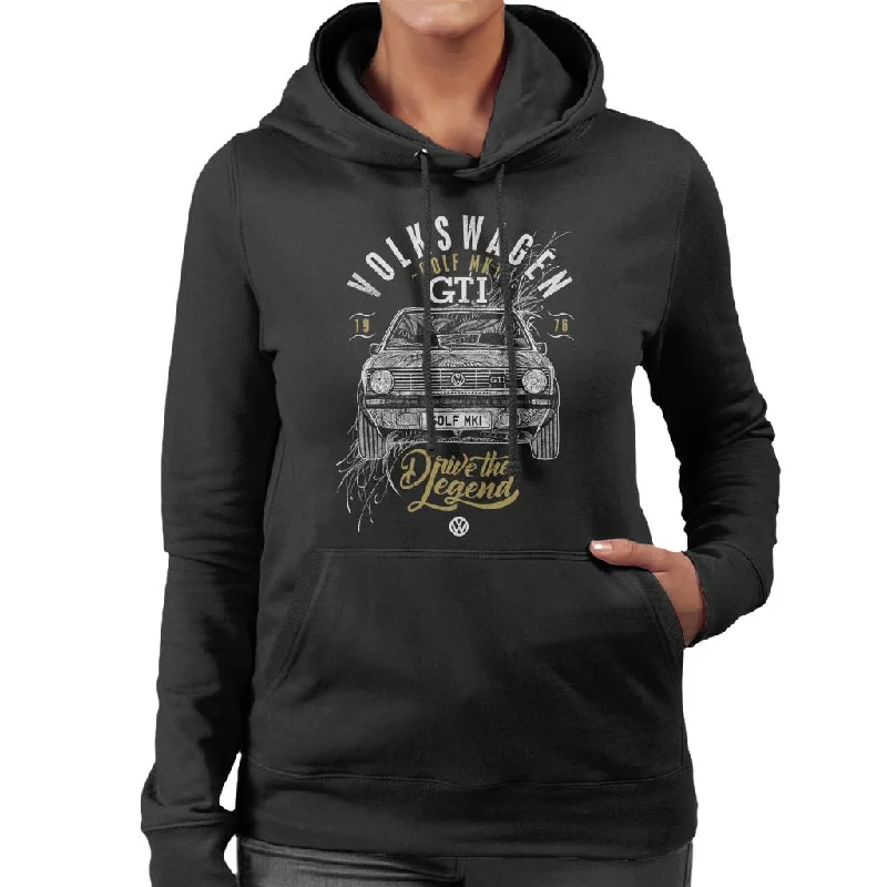 Massive Deals Volkswagen Golf MK1 GTI Drive The Legend Women's Hooded Sweatshirt