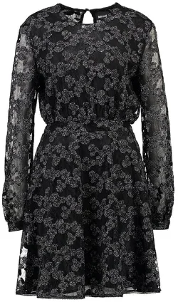 Massive Deals Sheer Sleeve Print Dress