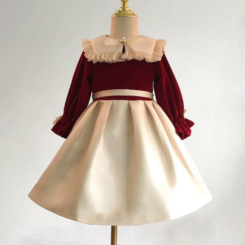Can't Be Beat Toddler Prom Dress Girl Birthday Party Ruffle Doll Collar Vintage Princess Cake Party Dress Can't Be Beat Toddler Prom Dress Girl Birthday Party Ruffle Doll Collar Vintage Princess Cake Party Dress