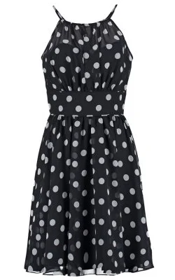 Instant Savings Spotted Black Dress