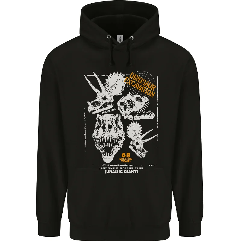 Extra Savings Dinosaur Excavation Palaeontology Mens 80% Cotton Hoodie