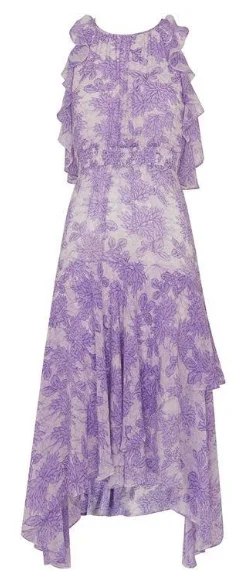 Holiday Sale Anne Lilac Print Dress