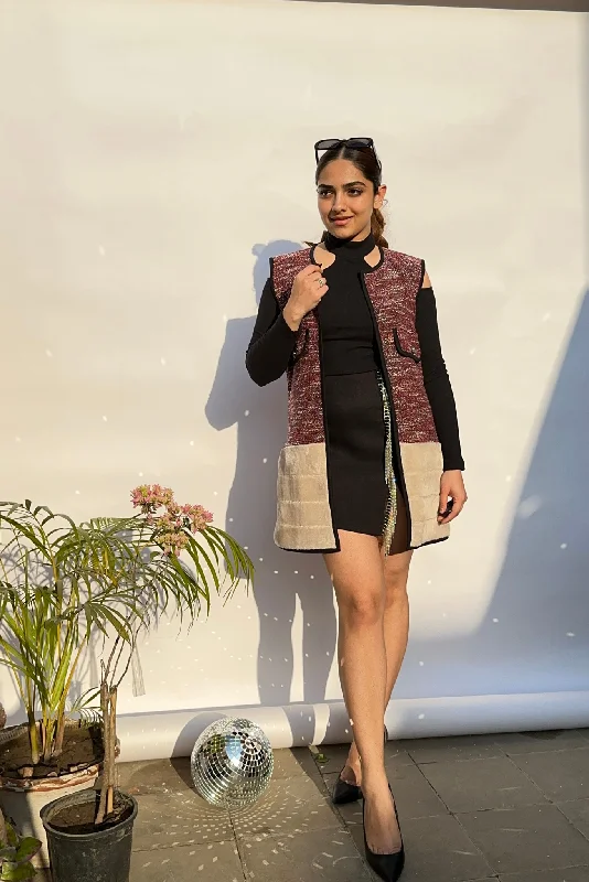 Fantastic Deals Tweed & Faux Fur Gilet