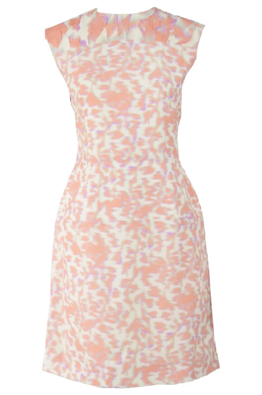 Unmissable Offer Cloqué Graphic Print Peach & Purple, Spring 2014
