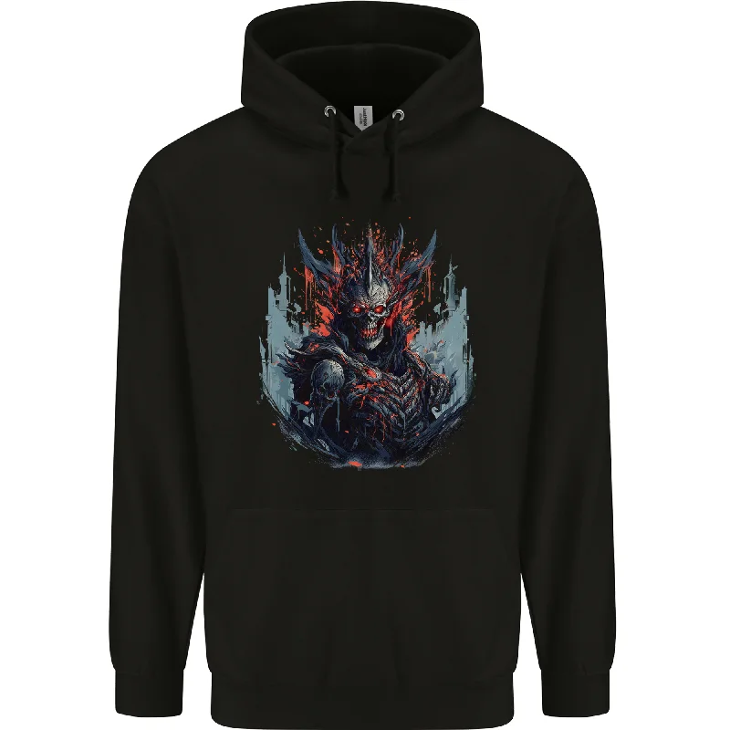 Amazing Deals Demon Emperor Evil Skull Mens 80% Cotton Hoodie