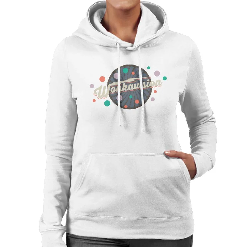 Deal Zone Willy Wonka and The Chocolate Factory Wonkavision Women's Hooded Sweatshirt Deal Zone Willy Wonka and The Chocolate Factory Wonkavision Women's Hooded Sweatshirt