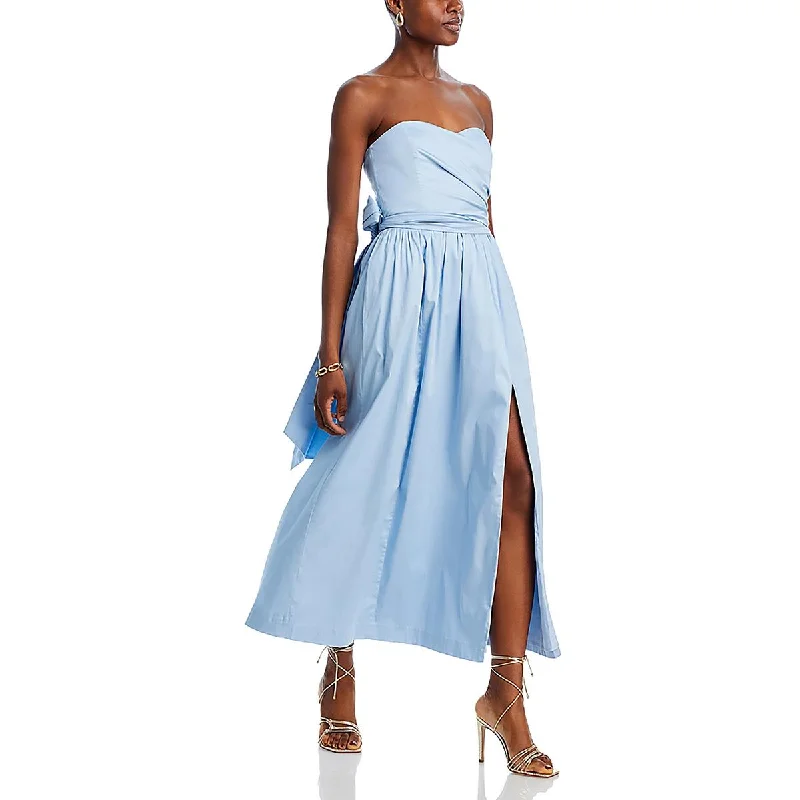 French Connection Womens Ruffled Long Maxi Dress