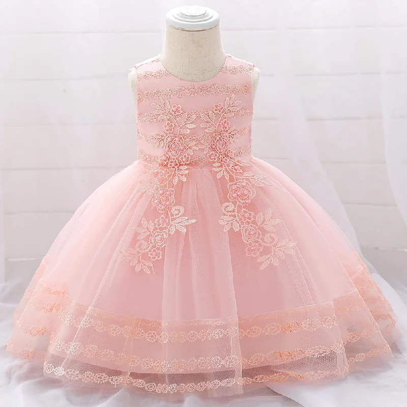 Steals and Deals Flower Girl Dress Infant Easter Dress Summer Sleeveless Formal Birthday Party Dress