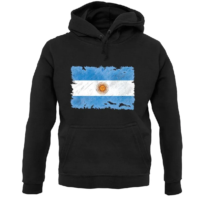 Act Now Argentina Grunge Style Flag Unisex Hoodie