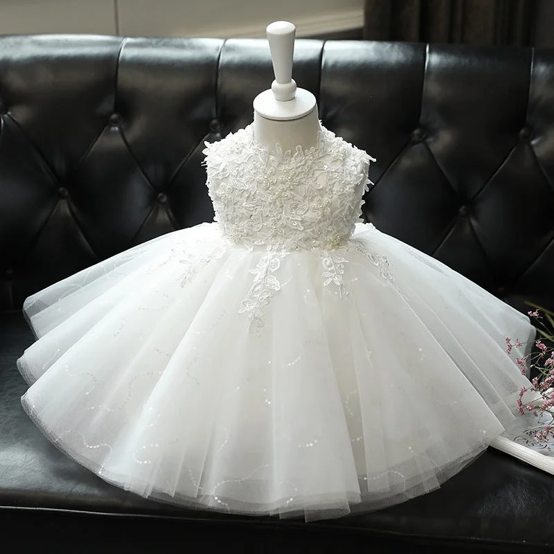 Epic Deals Baptism Dresses Baby Girl Princess Dress White Round Neck Sleeveless Christening Dress Epic Deals Baptism Dresses Baby Girl Princess Dress White Round Neck Sleeveless Christening Dress