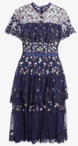 Lowest Price Tiered Anglais Cocktail Dress